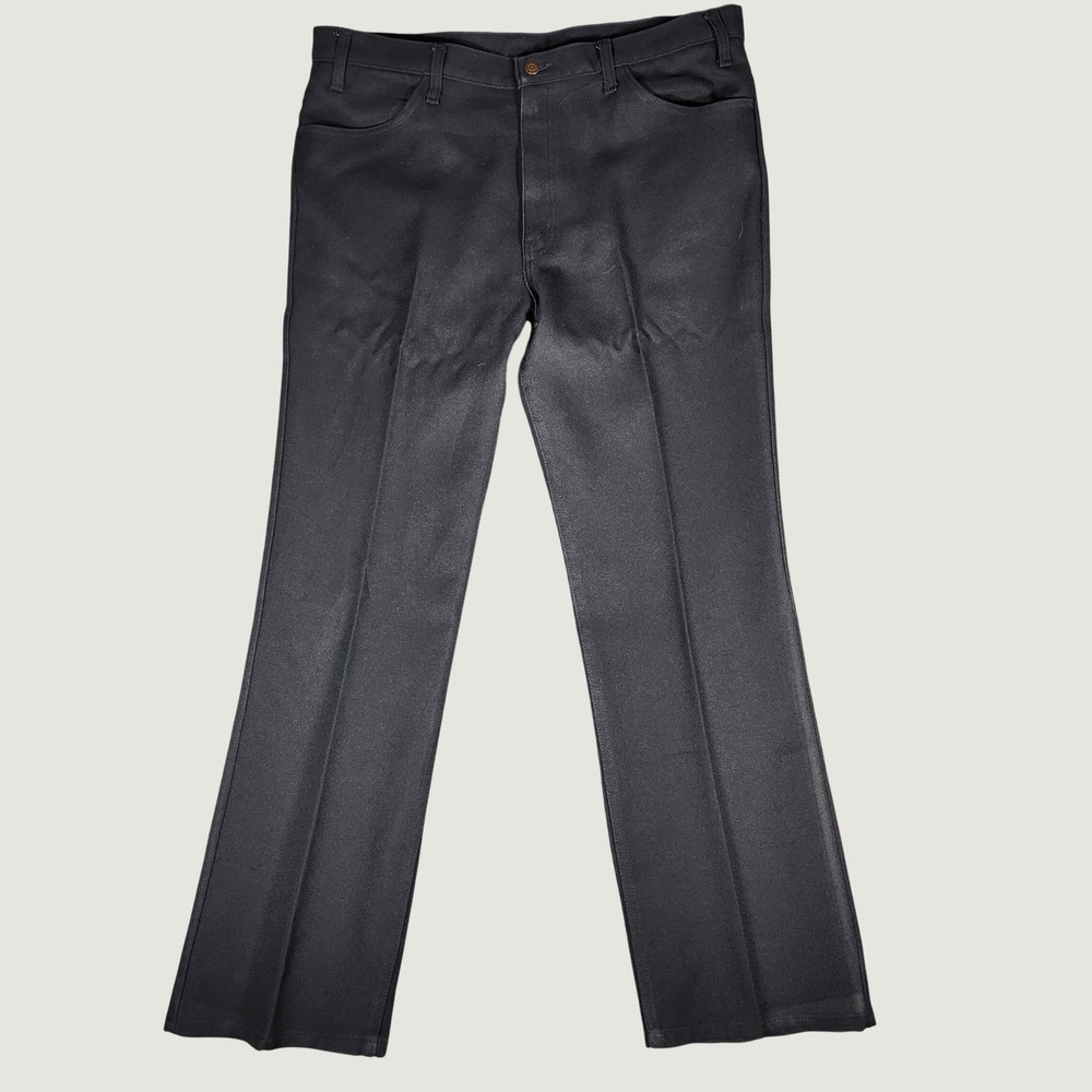 Vintage Levi's Sta-Prest Action Slacks Mens 40x32 Navy Blue Good 517 Trousers